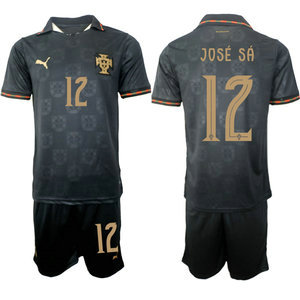 Portugal #12 Jose Sa Away 2026 World Cup Soccer jersey