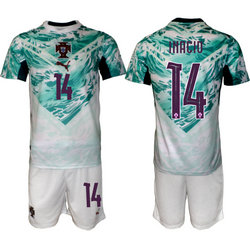 Portugal #14 Inacio Neves Away 2026 World Cup Soccer jersey