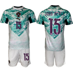 Portugal #15 Joao Neves Away 2026 World Cup Soccer jersey