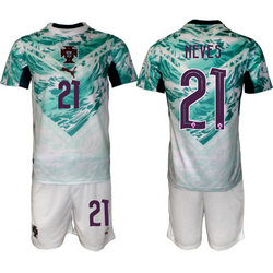 Portugal #21 Neves Away 2026 World Cup Soccer jersey