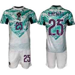 Portugal #25 N.Mendes Away 2026 World Cup Soccer jersey