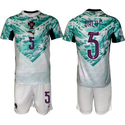 Portugal #5 Dalot Neves Away 2026 World Cup Soccer jersey