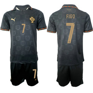 Portugal #7 Figo Away 2026 World Cup Soccer jersey