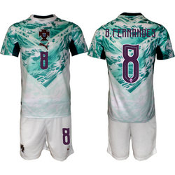 Portugal #8 B.Fernandes Away 2026 World Cup Soccer jersey