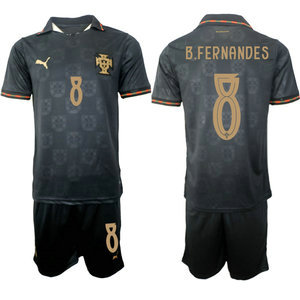 Portugal #8 B.Fernandes Away 2026 World Cup Soccer jersey