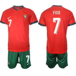 Portugal 2024-25 #7 FIGO Home Soccer Jersey