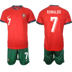 Portugal 2024-25 #7 RONALDO Home Soccer Jersey