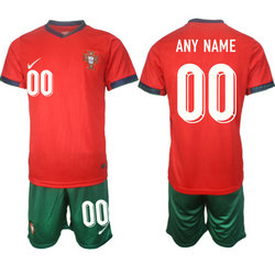 Portugal 2024-25 Any Name Home Soccer Jersey