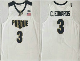Purdue Boilermakers #3 Carsen Edwards White College Basketball Jersey