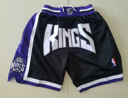 Sacramento Kings Black Swingman Shorts