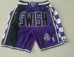 Sacramento Kings Purple Swish Swingman Shorts