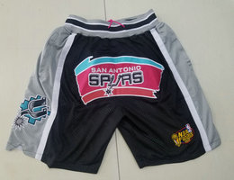 San Antonio Spurs Black With pocket shorts