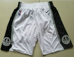 San Antonio Spurs White NBA Shorts