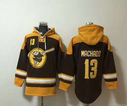 San Diego Padres #13 Manny Machado Stitched Hoodies