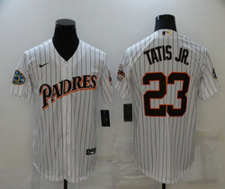San Diego Padres #23 Fernando Tatis Jr white Throwback Stitched MLB Jersey