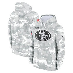 San Francisco 49ers 2024 Camo Salute To Service Pullove Hoodie