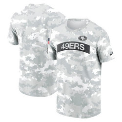 San Francisco 49ers 2024 Camo Salute To Service T-shirt