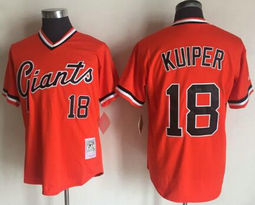 San Francisco Giants #18 Matt Cain Orange Throwback Authentic Stitched MLB Jersey