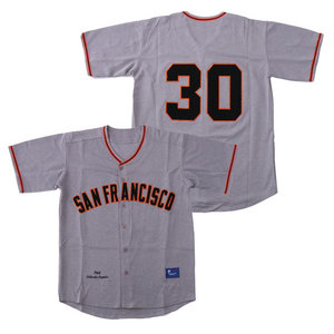 San Francisco Giants #30 Orlando Cepeda Cray Throwback Authentic stitched MLB jersey