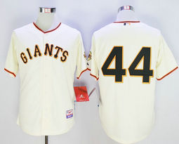 San Francisco Giants #44 Willie McCovey Cream Authentic stitched MLB jersey