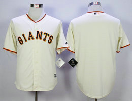 San Francisco Giants Blank Cream Game Stitched MLB Jersey
