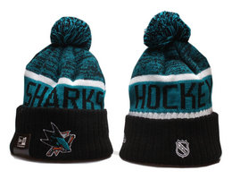San Jose Sharks NHL Knit Beanie Hats YP 4