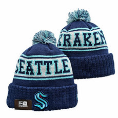 Seattle Kraken NHL Knit Beanie Hats 3