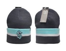Seattle Kraken NHL Knit Beanie Hats YP 1