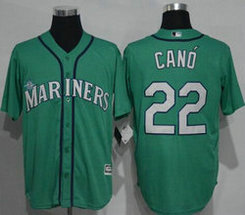 Seattle Mariners #22 Robinson Cano Green Game Authentic Stitched MLB jersey