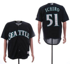 Seattle Mariners #51 Mariners Ichiro Navy Blue Game Authentic Stitched MLB jersey
