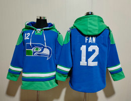 Seattle Seahawks #12 FAN Blue 2023 All Stitched Hooded Sweatshirt