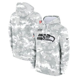Seattle Seahawks 2024 Camo Salute To Service Pullove Hoodie