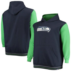 Seattle Seahawks Fanatics Branded Big Tall Block Party Pullover Hoodie
