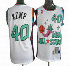 Seattle Sonics #40 Shawn Kemp 1995 ALL star jerseys