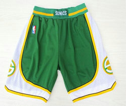 Seattle Sonics Green Throwback Swingman Shorts
