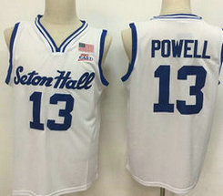 Seton Hall Pirates #13 Myles Powell White Basketball Jersey