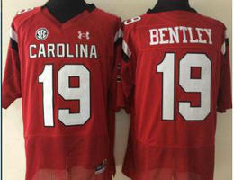 South Carolina Gamecock #19 Jake Bentley College Football Jersey Red