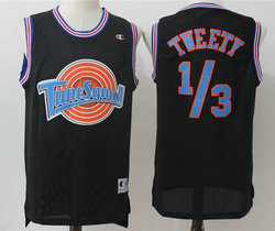 Space Jam Tune Squad #1.3 Tweety Black Mesh Authentic Stitched NBA Jersey