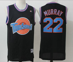 Space Jam Tune Squad #22 Bill Murray Black Mesh Authentic Stitched NBA Jersey