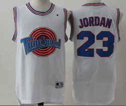 Space Jam Tune Squad #23 Michael Jordan White Mesh Authentic Stitched NBA Jersey