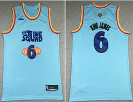 Space Jam Tune Squad #6 Lebron James Authentic Stitched NBA Jersey