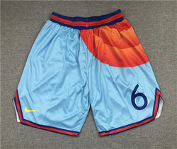 Space Jam Tune Squad #6 Lebron James Blue shorts