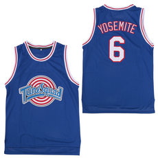 Space Jam Tune Squad #6 Yosemite Blue Authentic Stitched NBA Jersey