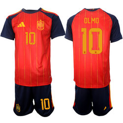 Spain #10 Olmo 2026 World Cup Soccer jersey