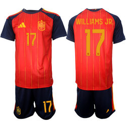 Spain #17 Williams Jr. 2026 World Cup Soccer jersey