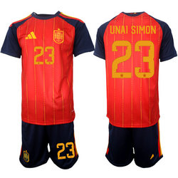 Spain #23 Unai Simon 2026 World Cup Soccer jersey