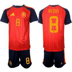 Spain #8 Pedri 2026 World Cup Soccer jersey