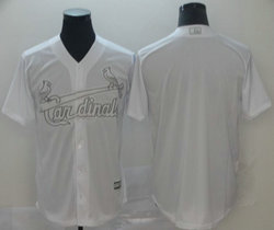 St. Louis Cardinals Blank Majestic White 2019 Players Weekend Replica Team Jersey
