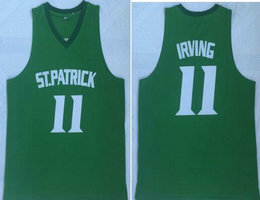 St. Patrick #11 Kyrie Irving White High School Basketball jerey