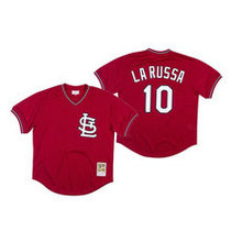 St.Louis Cardinals #10 Tony La Russa Red Mesh 1996 BP Authentic Stitched MLB Jersey